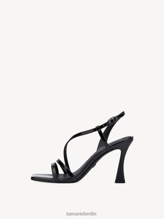 de Tamaris Frauen Sandalette – Schwarz/Schwarzes Lackleder 0LHV41103 Schuhe