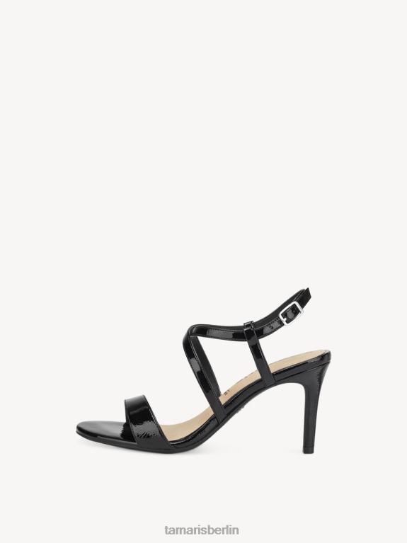 de Tamaris Frauen Sandalette – Schwarz/Schwarzes Lackleder 0LHV41258 Schuhe