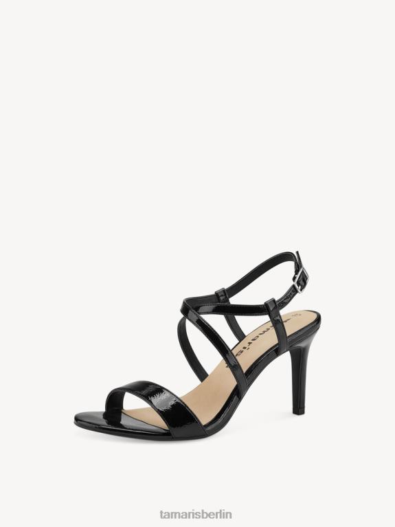 de Tamaris Frauen Sandalette – Schwarz/Schwarzes Lackleder 0LHV41258 Schuhe