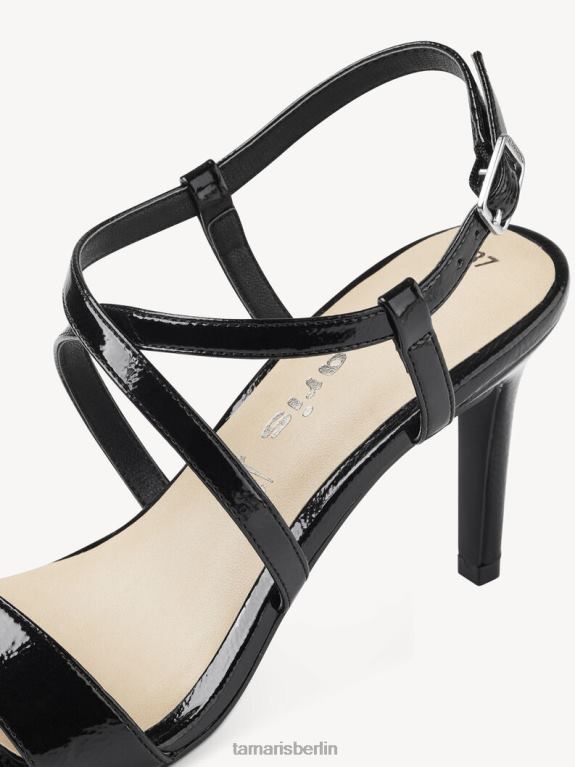 de Tamaris Frauen Sandalette – Schwarz/Schwarzes Lackleder 0LHV41258 Schuhe