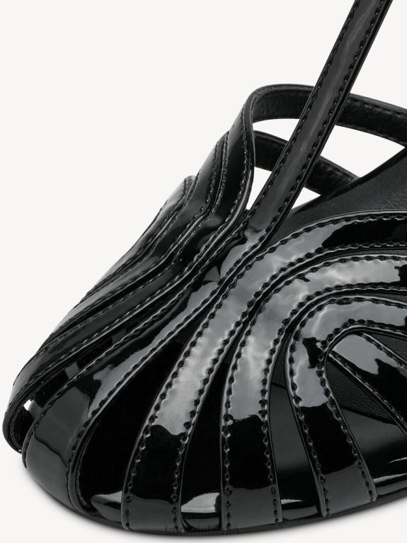 de Tamaris Frauen Sandalette – Schwarz/Schwarzes Lackleder 0LHV4185 Schuhe
