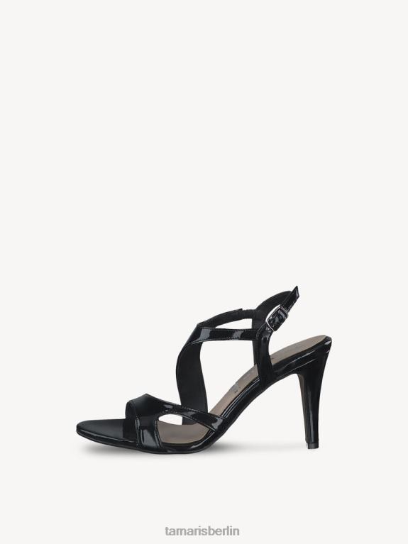 de Tamaris Frauen Sandalette – Schwarz/Schwarzes Lackleder 0LHV42186 Schuhe