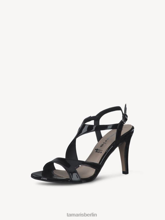 de Tamaris Frauen Sandalette – Schwarz/Schwarzes Lackleder 0LHV42186 Schuhe