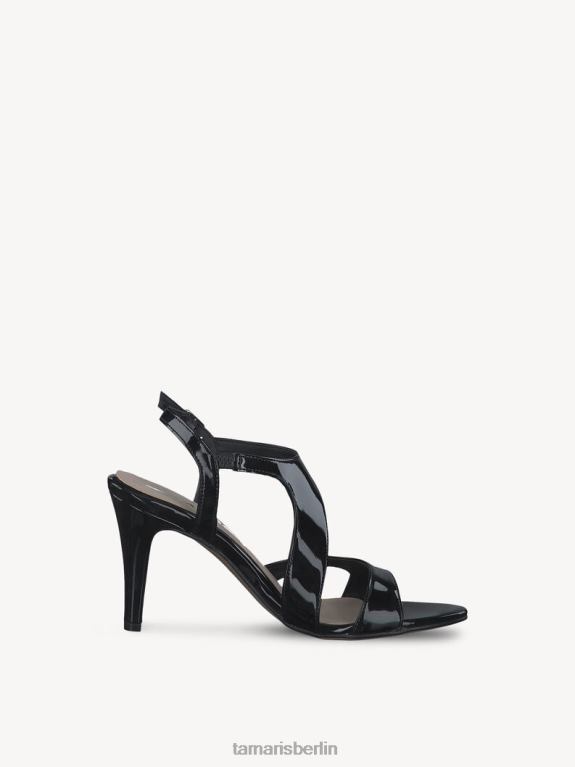de Tamaris Frauen Sandalette – Schwarz/Schwarzes Lackleder 0LHV42186 Schuhe