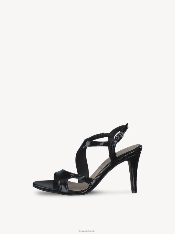 de Tamaris Frauen Sandalette – Schwarz/Schwarzes Lackleder 0LHV42186 Schuhe