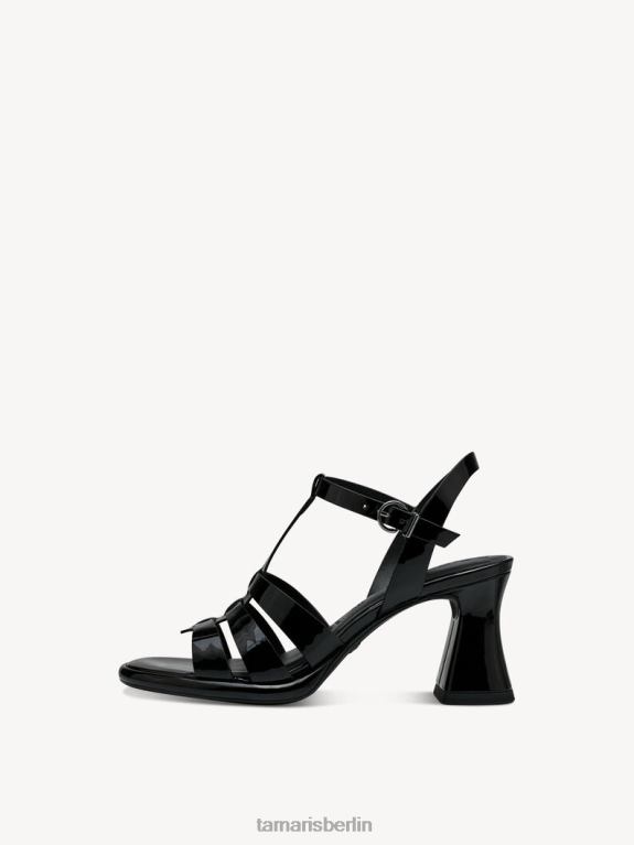 de Tamaris Frauen Sandalette – Schwarz/Schwarzes Lackleder 0LHV4229 Schuhe