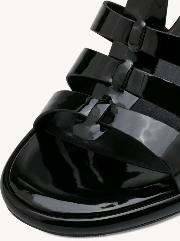 de Tamaris Frauen Sandalette – Schwarz/Schwarzes Lackleder 0LHV4229 Schuhe