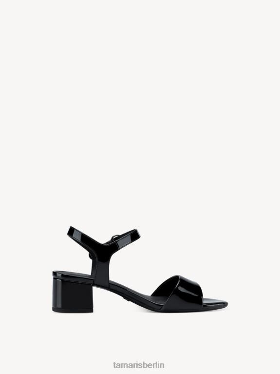 de Tamaris Frauen Sandalette – Schwarz/Schwarzes Lackleder 0LHV4631 Schuhe