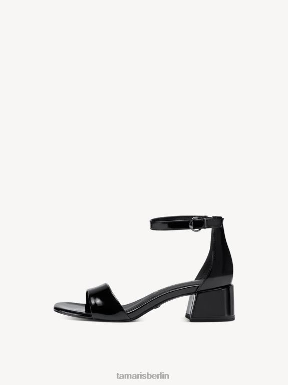 de Tamaris Frauen Sandalette – Schwarz/Schwarzes Lackleder 0LHV4847 Schuhe