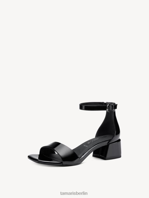 de Tamaris Frauen Sandalette – Schwarz/Schwarzes Lackleder 0LHV4847 Schuhe