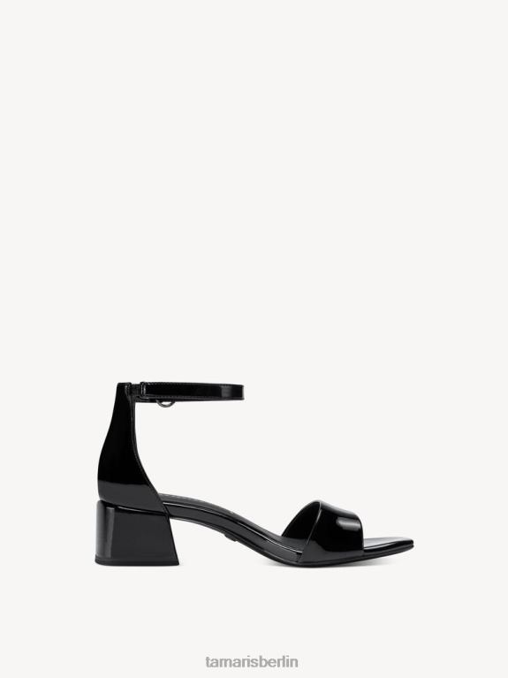 de Tamaris Frauen Sandalette – Schwarz/Schwarzes Lackleder 0LHV4847 Schuhe