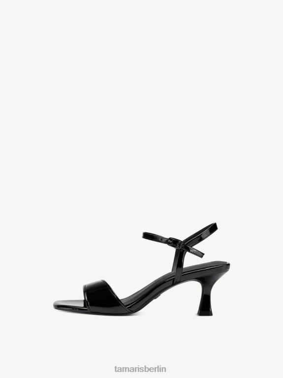 de Tamaris Frauen Sandalette – Schwarz/Schwarzes Lackleder 0LHV4848 Schuhe
