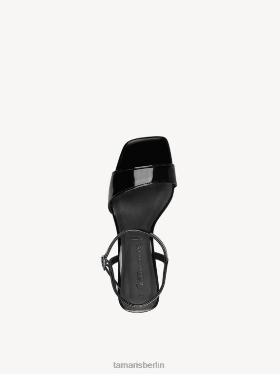 de Tamaris Frauen Sandalette – Schwarz/Schwarzes Lackleder 0LHV4848 Schuhe