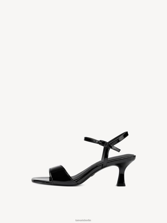 de Tamaris Frauen Sandalette – Schwarz/Schwarzes Lackleder 0LHV4848 Schuhe