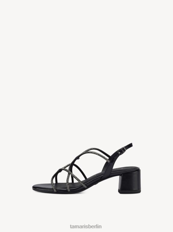 de Tamaris Frauen Sandalette – Schwarz/Schwarzmetallic 0LHV41306 Schuhe