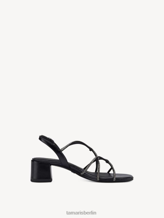 de Tamaris Frauen Sandalette – Schwarz/Schwarzmetallic 0LHV41306 Schuhe