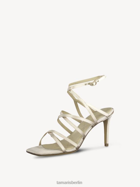 de Tamaris Frauen Sandalette – Weiß/Champagner 0LHV469 Schuhe
