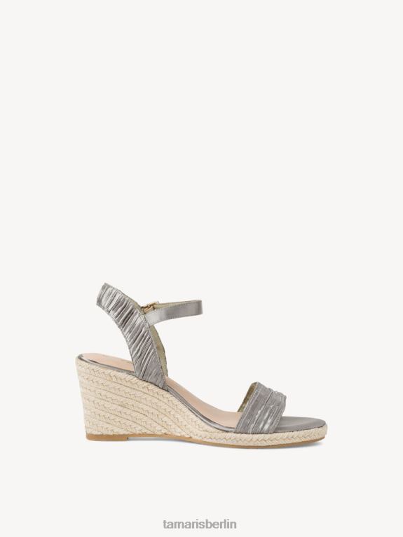 de Tamaris Frauen Sandalette mit grünen/smaragdgrünen Falten 0LHV41987 Schuhe