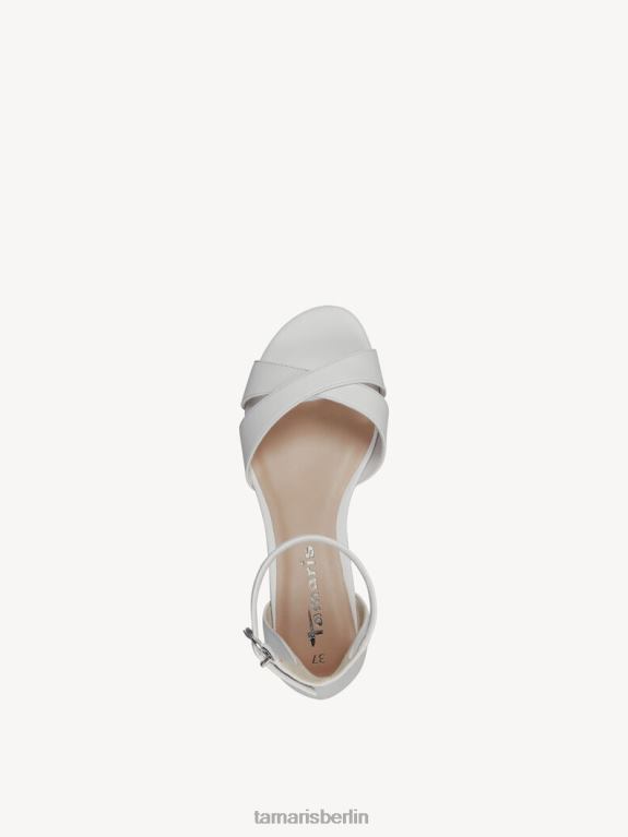 de Tamaris Frauen Sandalette - weiß/weiß matt 0LHV41021 Schuhe
