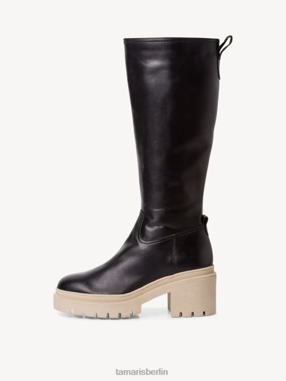 de Tamaris Frauen Lederstiefel - Schwarz/Blk Lea. 0LHV4666 Schuhe