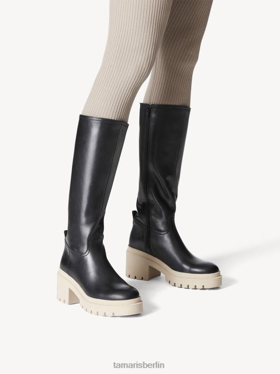 de Tamaris Frauen Lederstiefel - Schwarz/Blk Lea. 0LHV4666 Schuhe