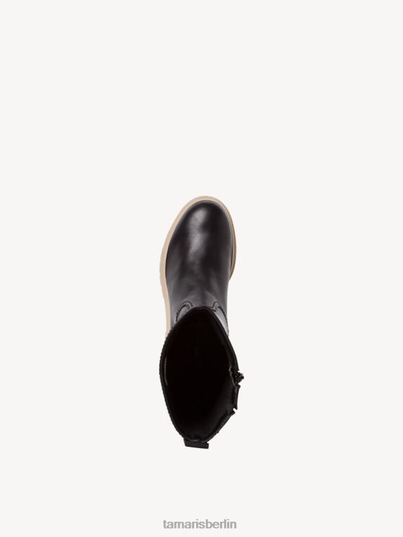 de Tamaris Frauen Lederstiefel - Schwarz/Blk Lea. 0LHV4666 Schuhe