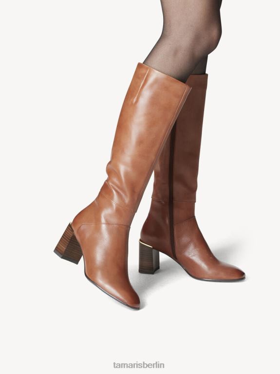 de Tamaris Frauen Lederstiefel - braun/cognac 0LHV41889 Schuhe