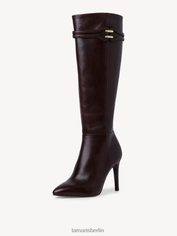 de Tamaris Frauen Lederstiefel - braun/mocca 0LHV41270 Schuhe