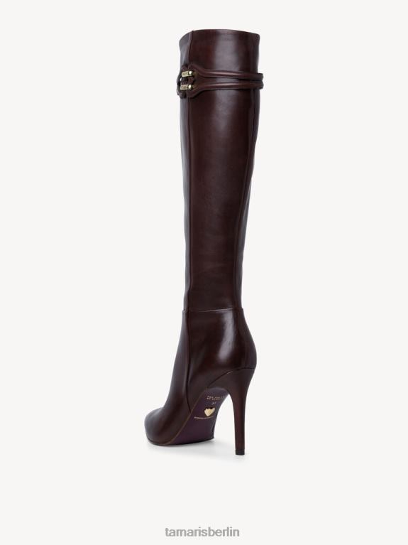 de Tamaris Frauen Lederstiefel - braun/mocca 0LHV41270 Schuhe