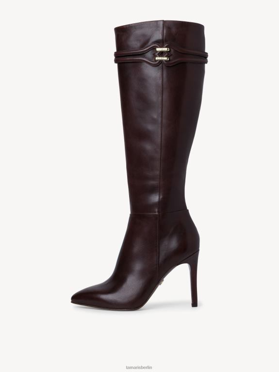 de Tamaris Frauen Lederstiefel - braun/mocca 0LHV41270 Schuhe