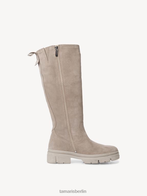 de Tamaris Frauen Lederstiefel - braunes/taupefarbenes Wildleder 0LHV4314 Schuhe