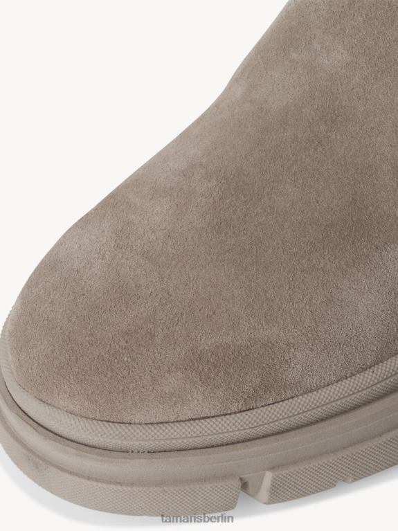 de Tamaris Frauen Lederstiefel - braunes/taupefarbenes Wildleder 0LHV4314 Schuhe