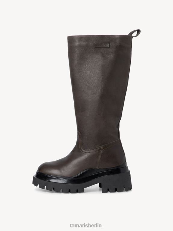 de Tamaris Frauen Lederstiefel - grün/oliv 0LHV480 Schuhe