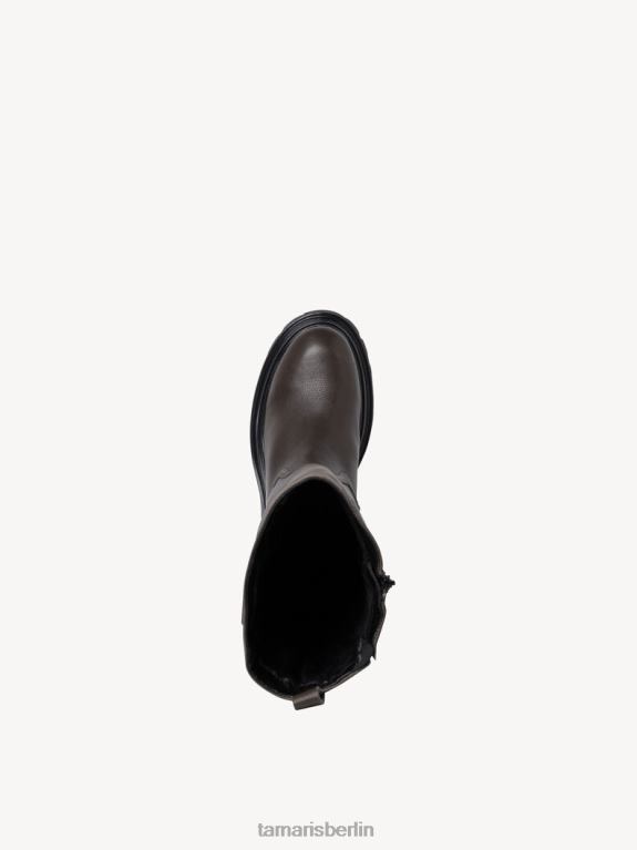de Tamaris Frauen Lederstiefel - grün/oliv 0LHV480 Schuhe
