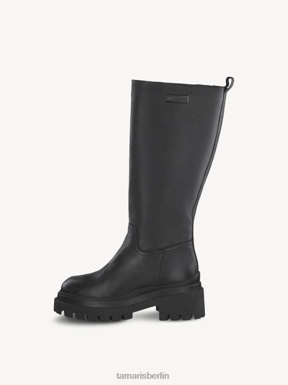 de Tamaris Frauen Lederstiefel - schwarz 0LHV416 Schuhe
