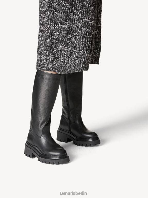 de Tamaris Frauen Lederstiefel - schwarz 0LHV416 Schuhe