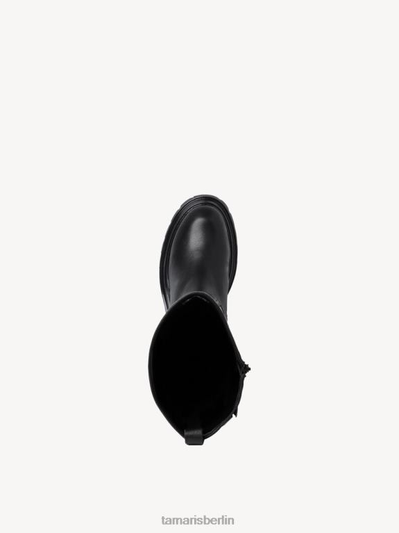de Tamaris Frauen Lederstiefel - schwarz 0LHV416 Schuhe