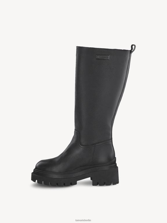 de Tamaris Frauen Lederstiefel - schwarz 0LHV416 Schuhe