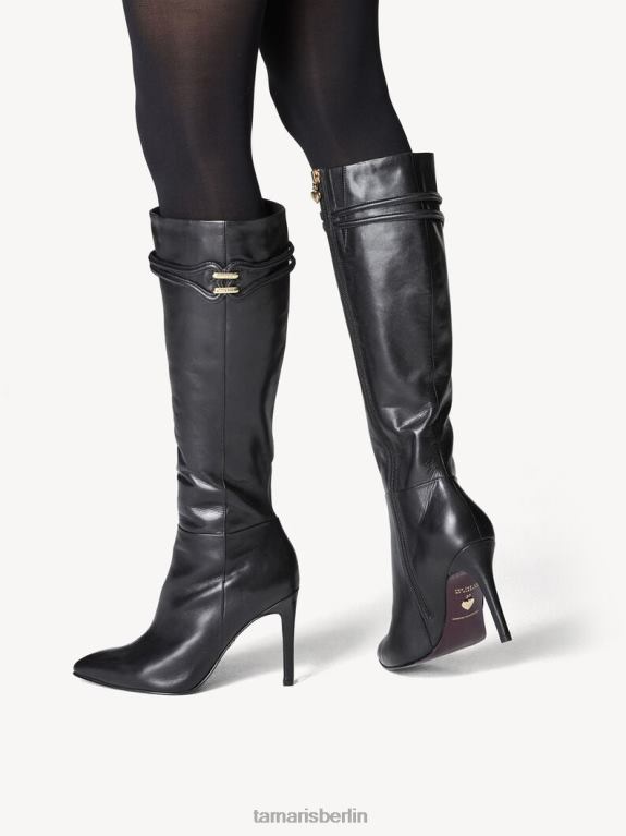de Tamaris Frauen Lederstiefel - schwarz 0LHV41720 Schuhe