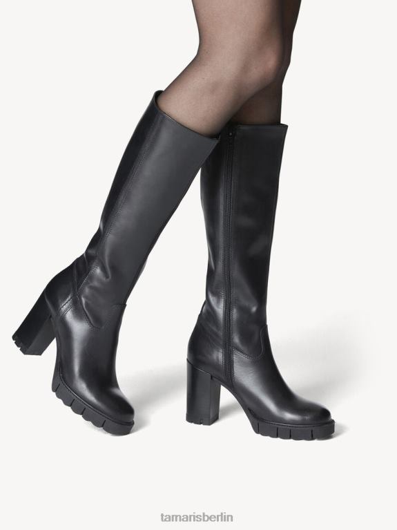 de Tamaris Frauen Lederstiefel - schwarz 0LHV42085 Schuhe