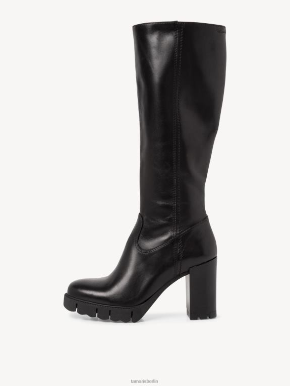 de Tamaris Frauen Lederstiefel - schwarz 0LHV42085 Schuhe