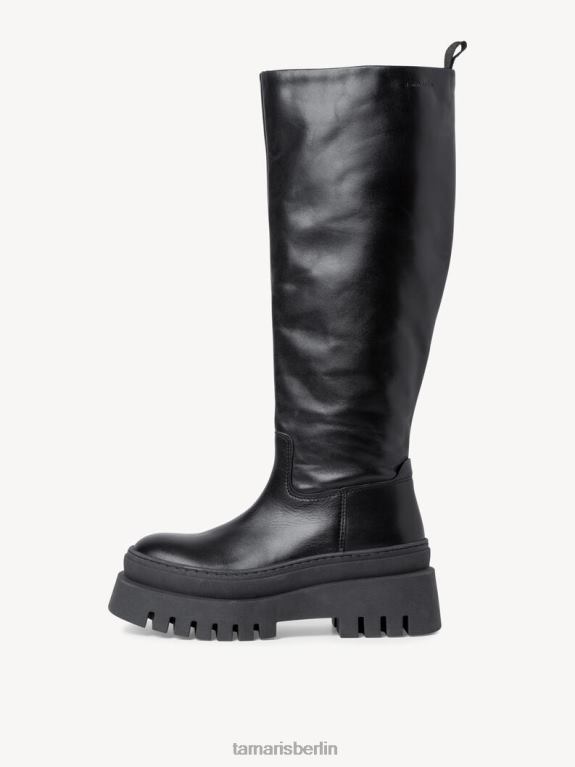 de Tamaris Frauen Lederstiefel - schwarz/schwarzes Leder 0LHV4107 Schuhe