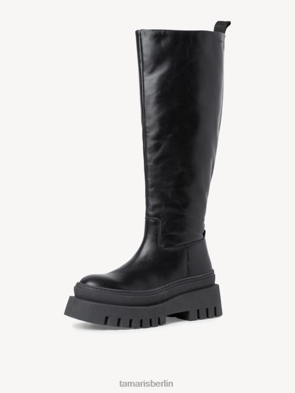 de Tamaris Frauen Lederstiefel - schwarz/schwarzes Leder 0LHV4107 Schuhe