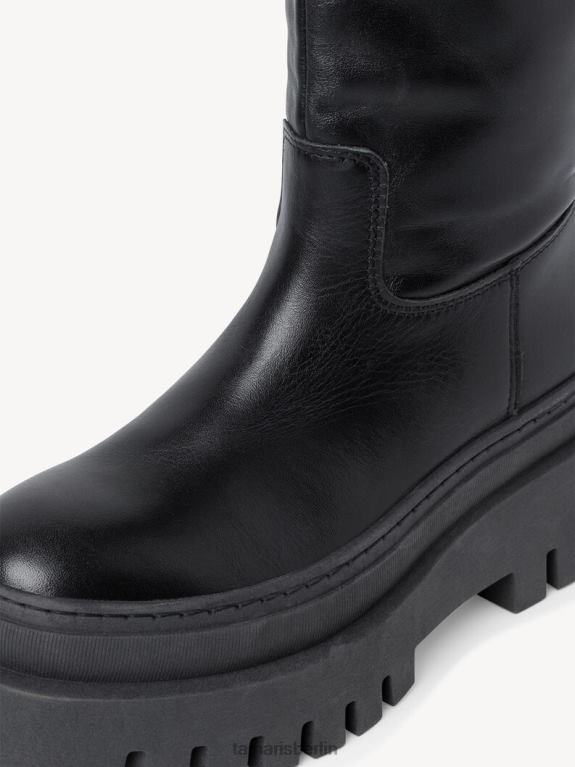de Tamaris Frauen Lederstiefel - schwarz/schwarzes Leder 0LHV4107 Schuhe