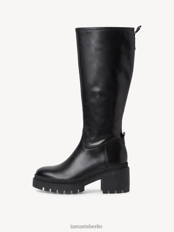 de Tamaris Frauen Lederstiefel - schwarz/schwarzes Leder 0LHV41488 Schuhe