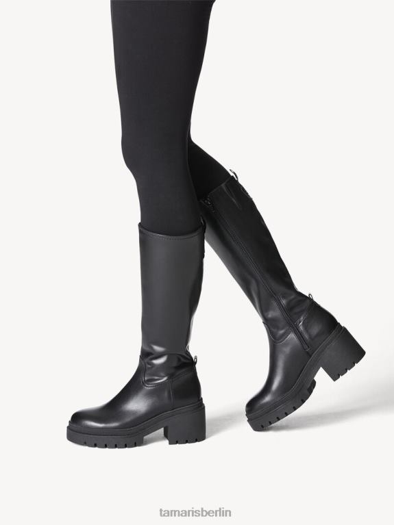 de Tamaris Frauen Lederstiefel - schwarz/schwarzes Leder 0LHV41488 Schuhe
