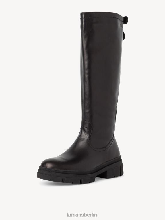 de Tamaris Frauen Lederstiefel - schwarz/schwarzes Leder 0LHV465 Schuhe