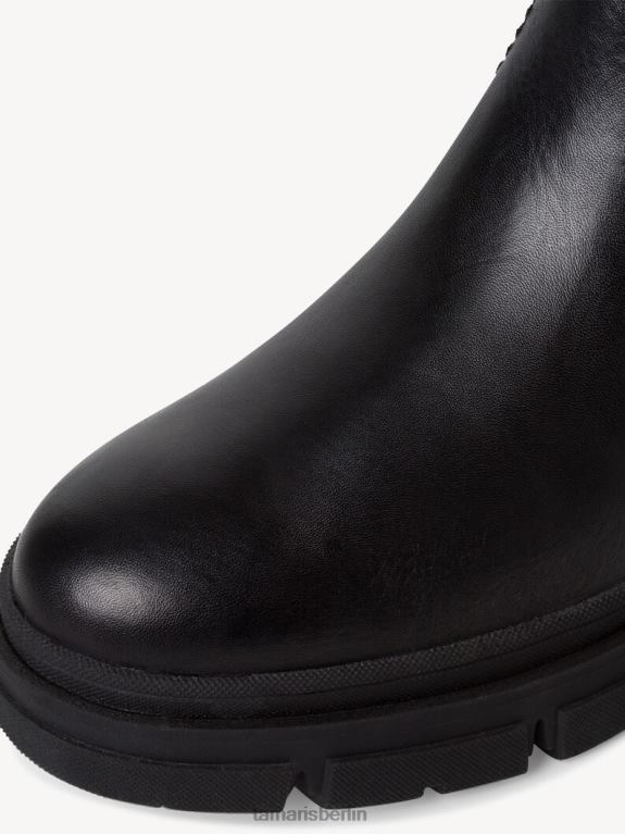 de Tamaris Frauen Lederstiefel - schwarzes Warmfutter/schwarzes Leder 0LHV42015 Schuhe