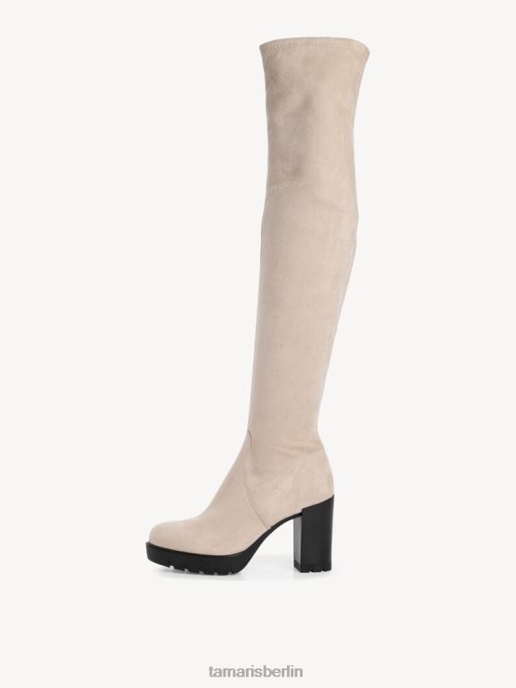 de Tamaris Frauen Overknee-Stiefel - Beige/Elfenbein 0LHV41694 Schuhe