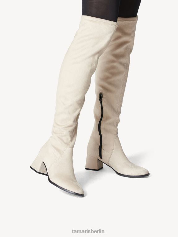 de Tamaris Frauen Overknee-Stiefel - Beige/Elfenbein 0LHV41784 Schuhe